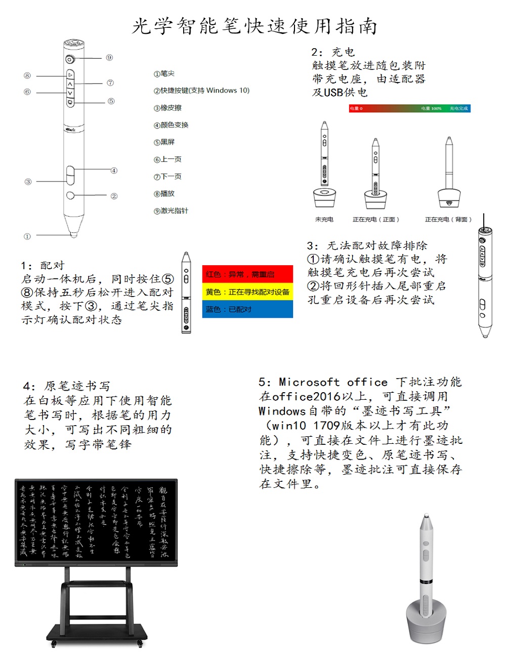 85寸觸控會(huì)議平板光學(xué)智能筆